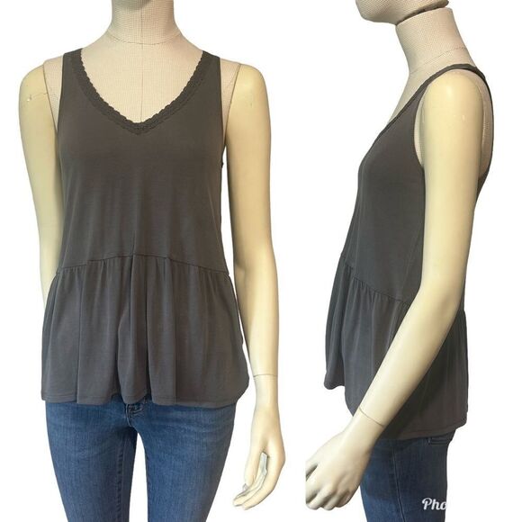 2/$30 American Eagle Soft & Sexy Sueded Tank With Lace Detail - Picture 2 of 12